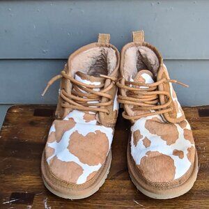 UGG Neumel Calf Hair Chestnut White Boots size 7